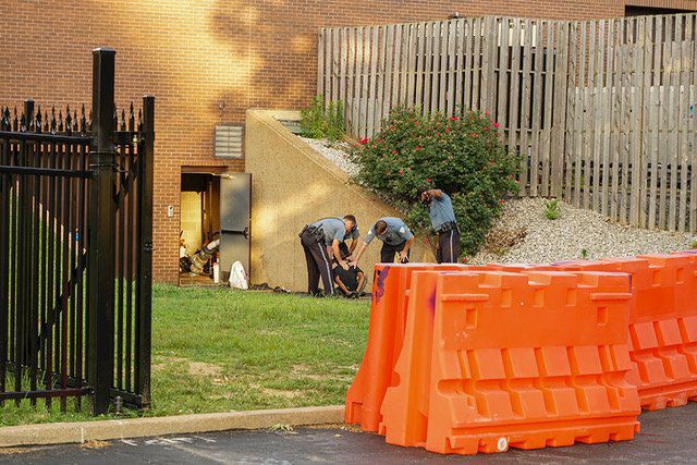 Protester shoots himself in the foot at Florissant protest